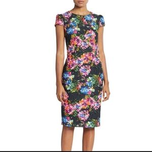 Betsy Johnson Floral Lace Sheath Dress NWT